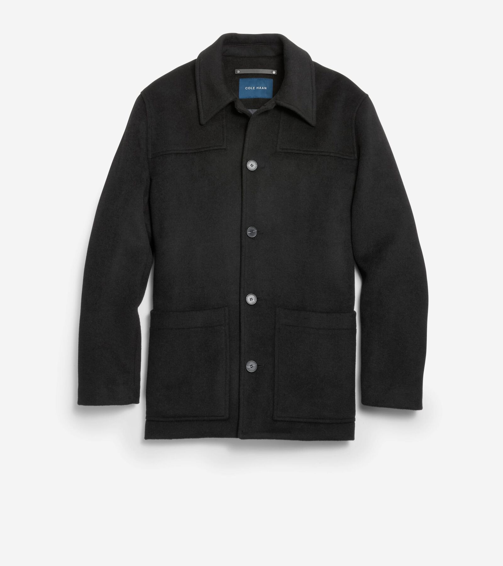 Cole Haan Wool Jacket In Black