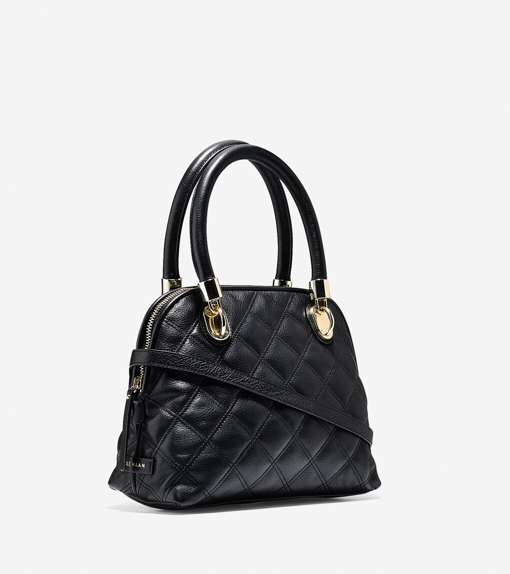Benson Quilted Small Satchel