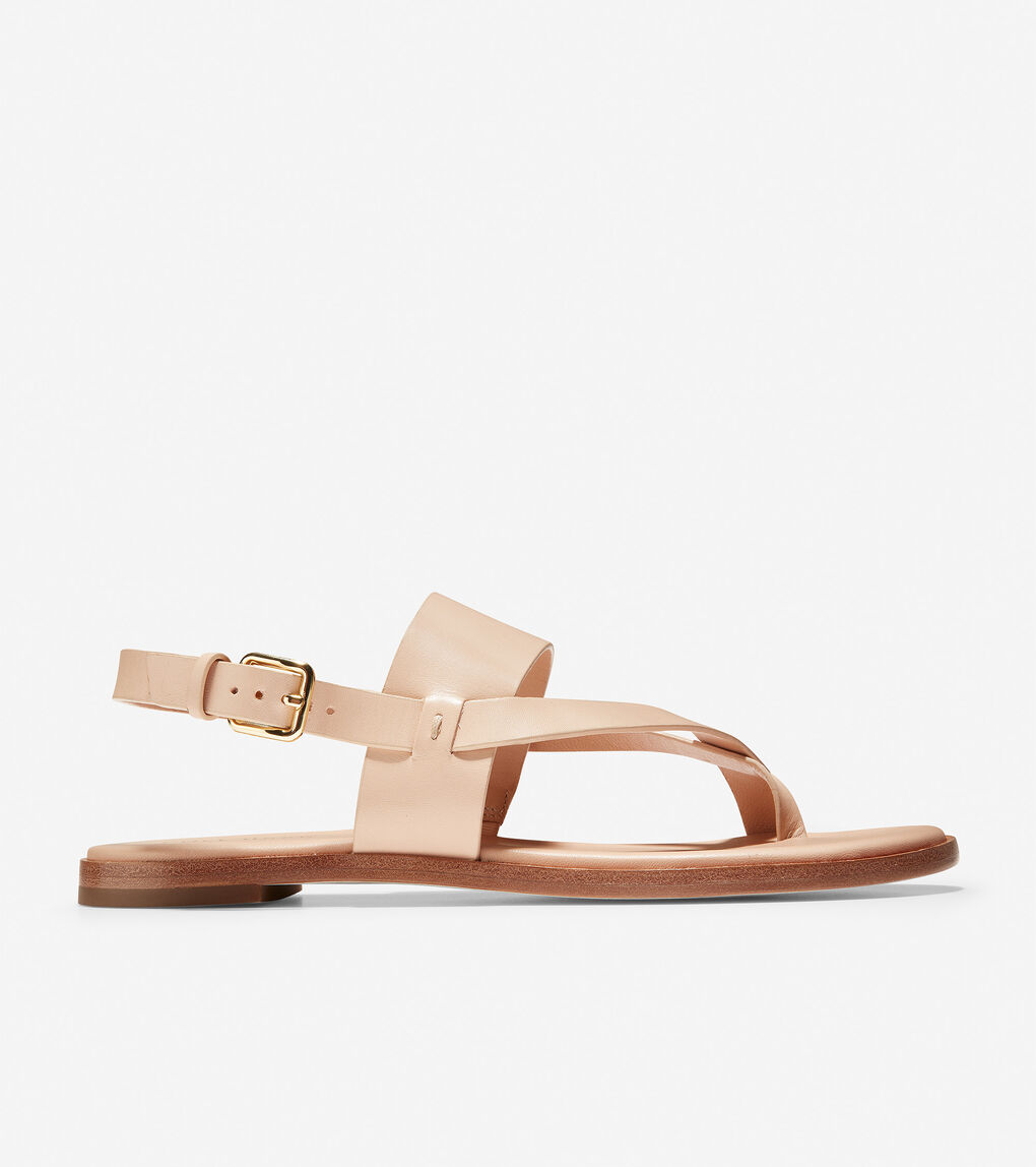 Women's Anica Thong Sandal in Nude Leather | Cole Haan