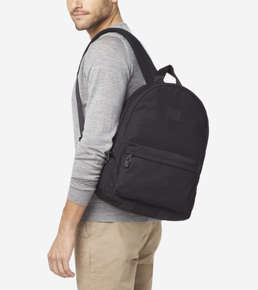 Sawyer Nylon Backpack in Black | Cole Haan