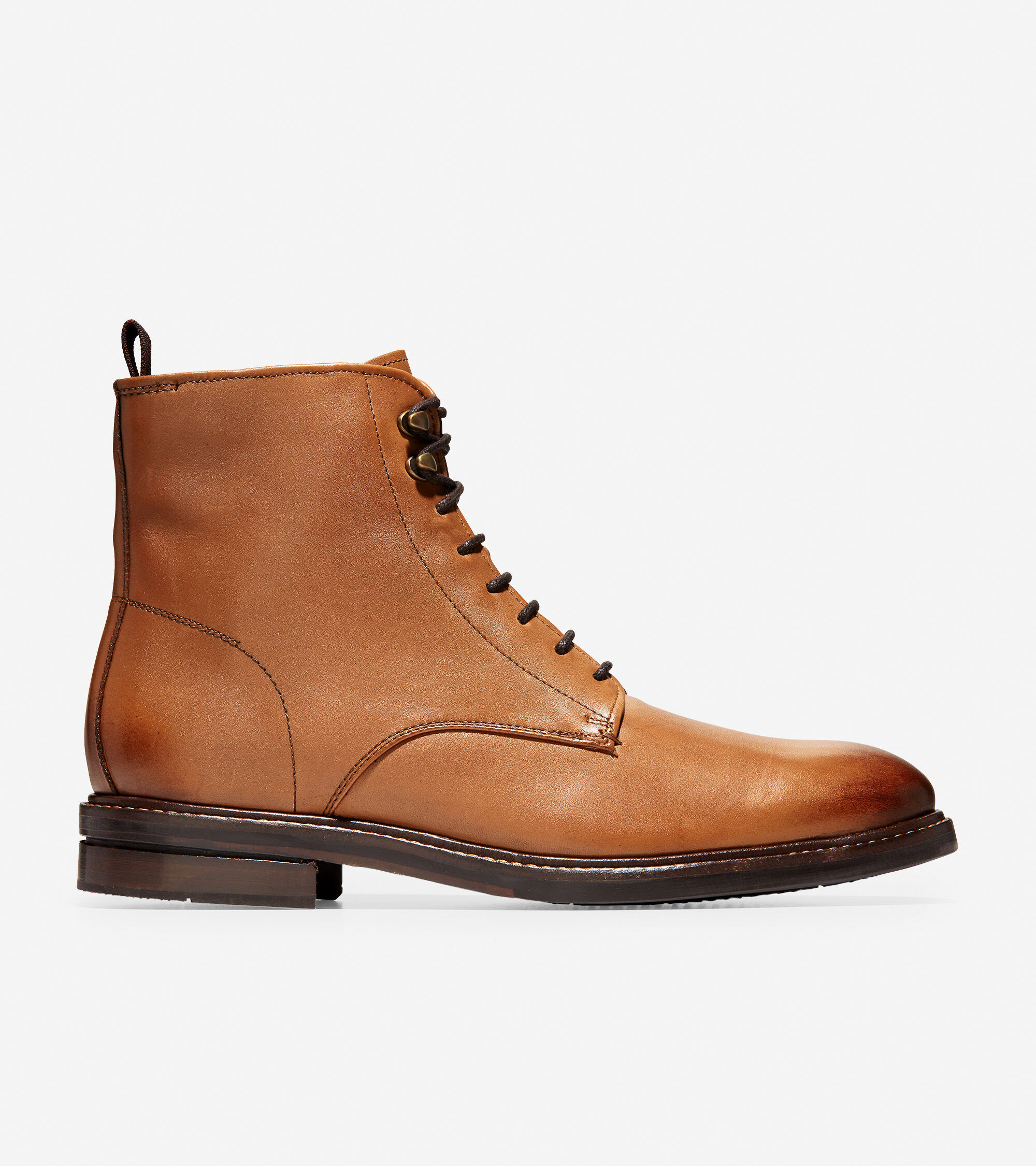 Cole Haan Wagner Grand Plain Toe Boot In Light Brown