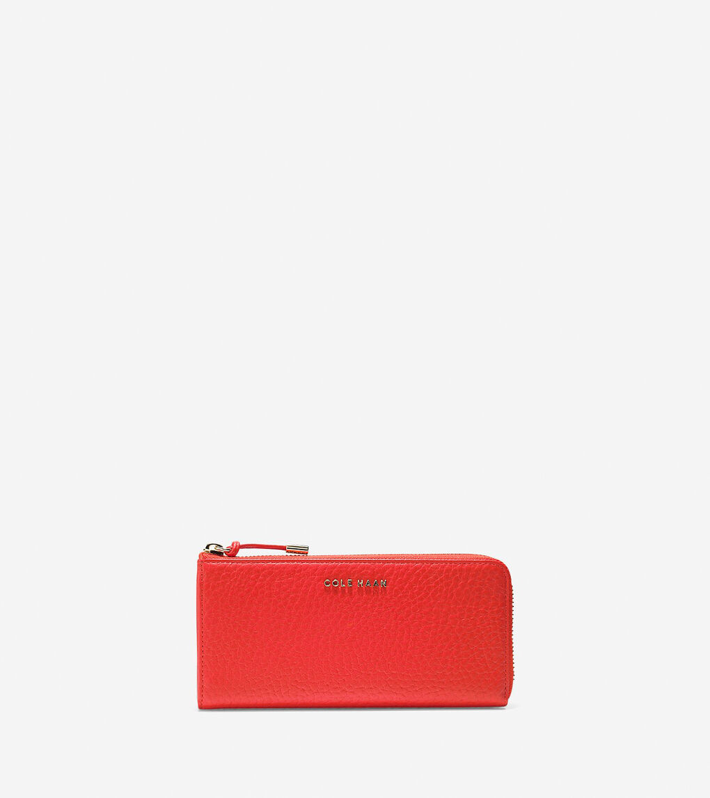 Adeline Large Zip Wallet in Red | Cole Haan