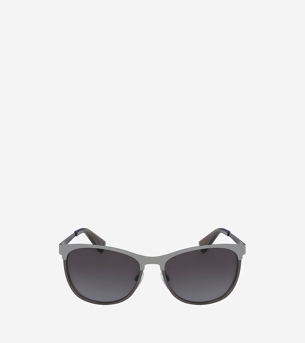 Metal Round Sunglasses in Gray | Cole Haan