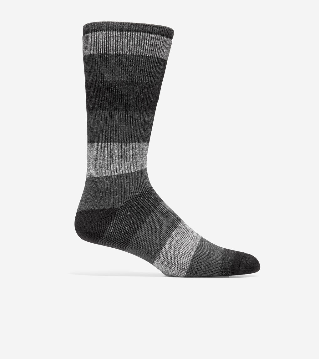 MENS Stripe Cushioned Boot Socks