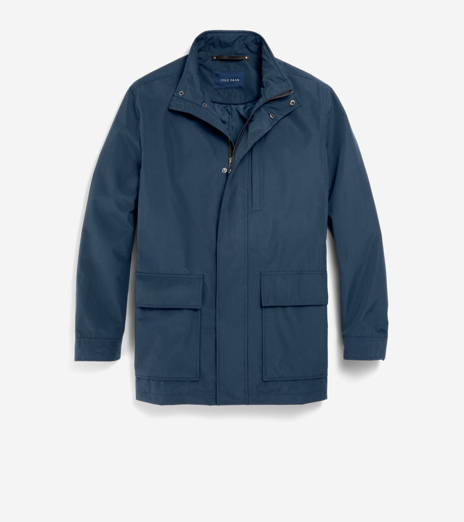 Cole Haan 31.5øø Water Resistant Jacket In Navy Blue