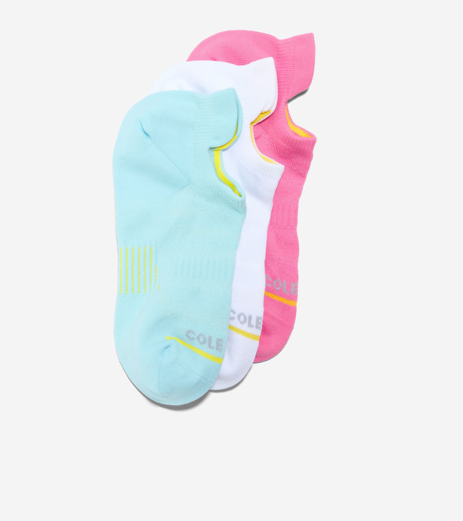 Shop Cole Haan Women's Zerøgrand 3-pair Liner Socks In Light Blue-assorted