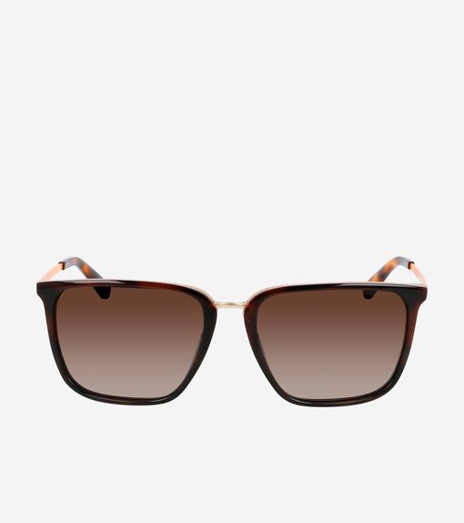 Triple Laminate Square Sunglasses