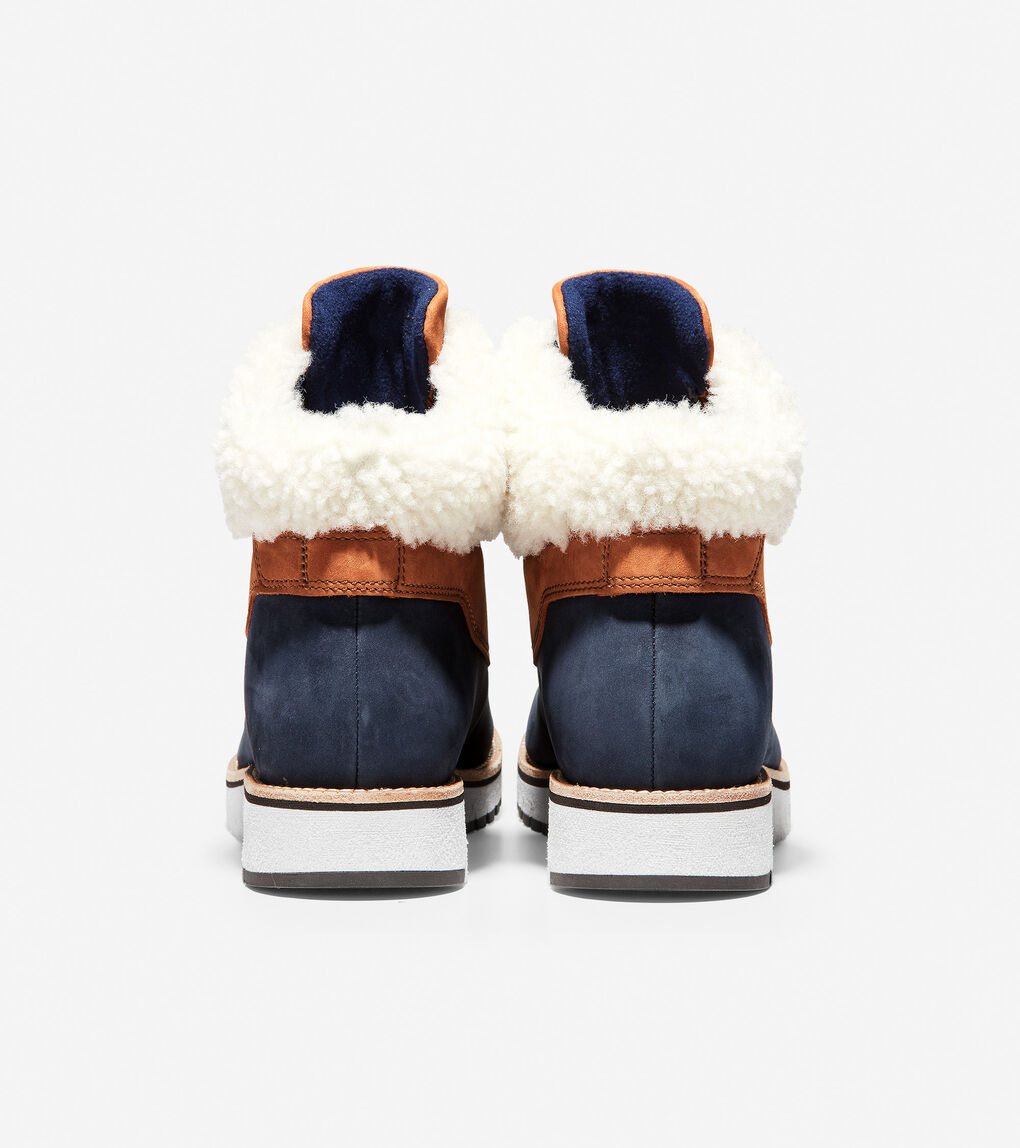 cole haan zerøgrand waterproof genuine shearling explore hiker boot