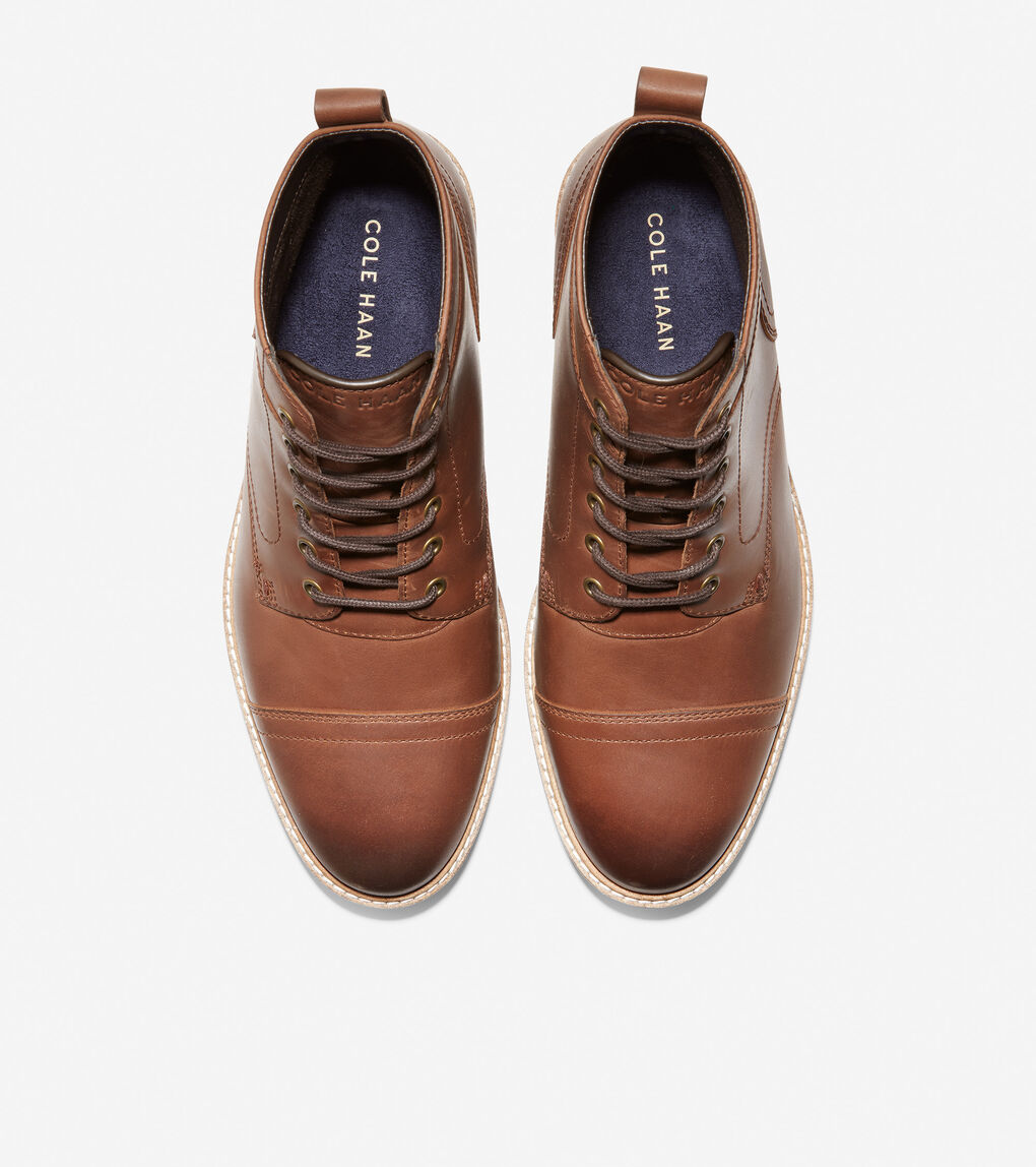 Men's Nathan Cap Toe Boot in Chestnut Leather | Cole Haan