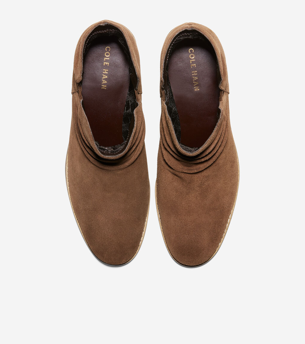 alayna slouch suede bootie