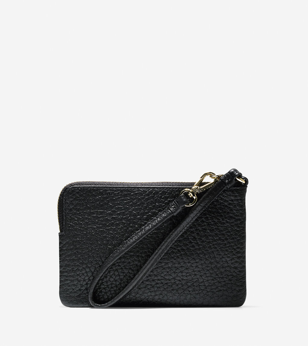 Adeline Large Zip Pouch in Black | Cole Haan