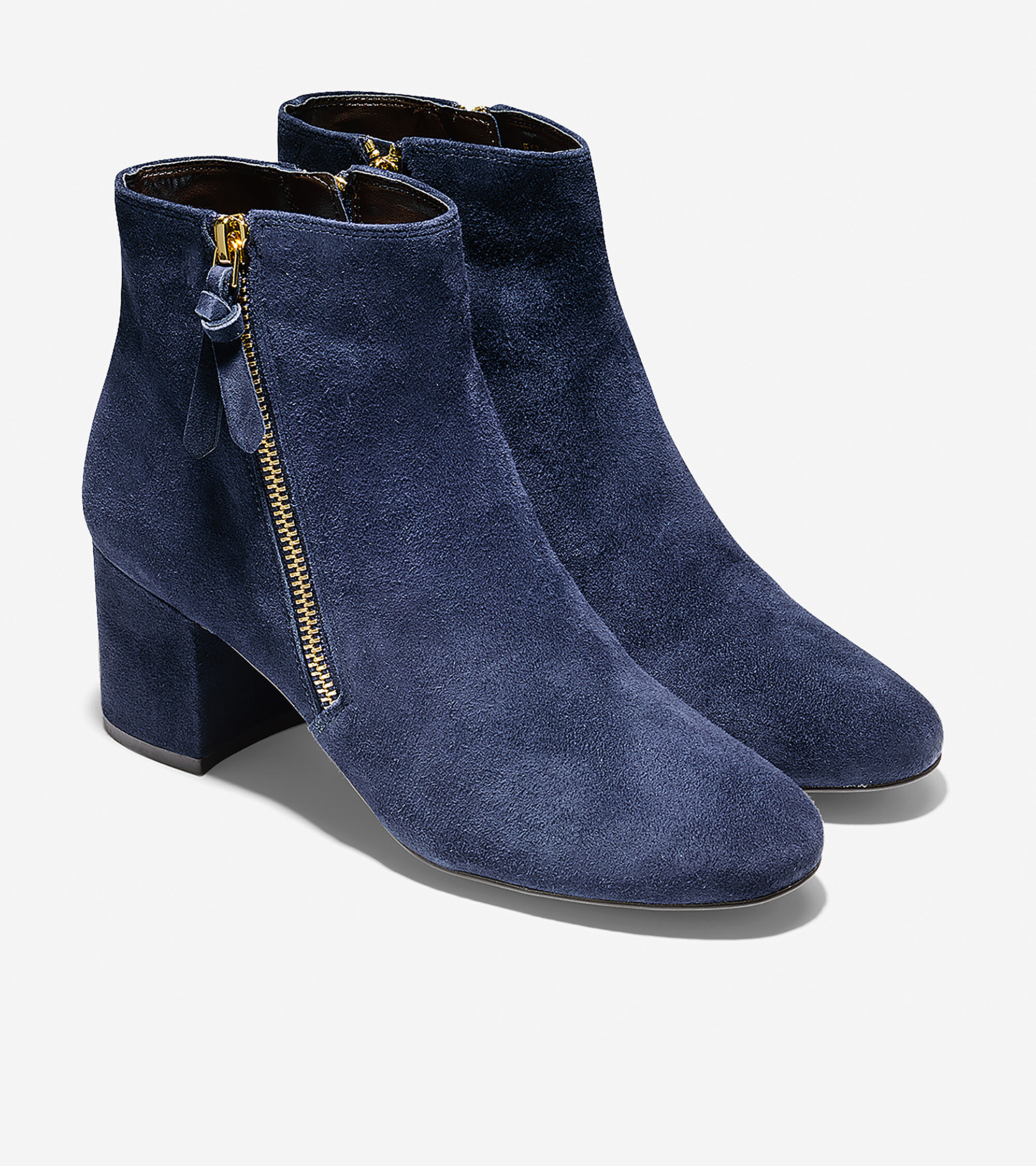 cole haan saylor suede ankle booties