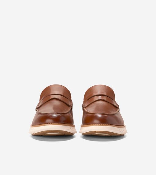 Men's ZERØGRAND Remastered Penny Loafers in Brown | Cole Haan
