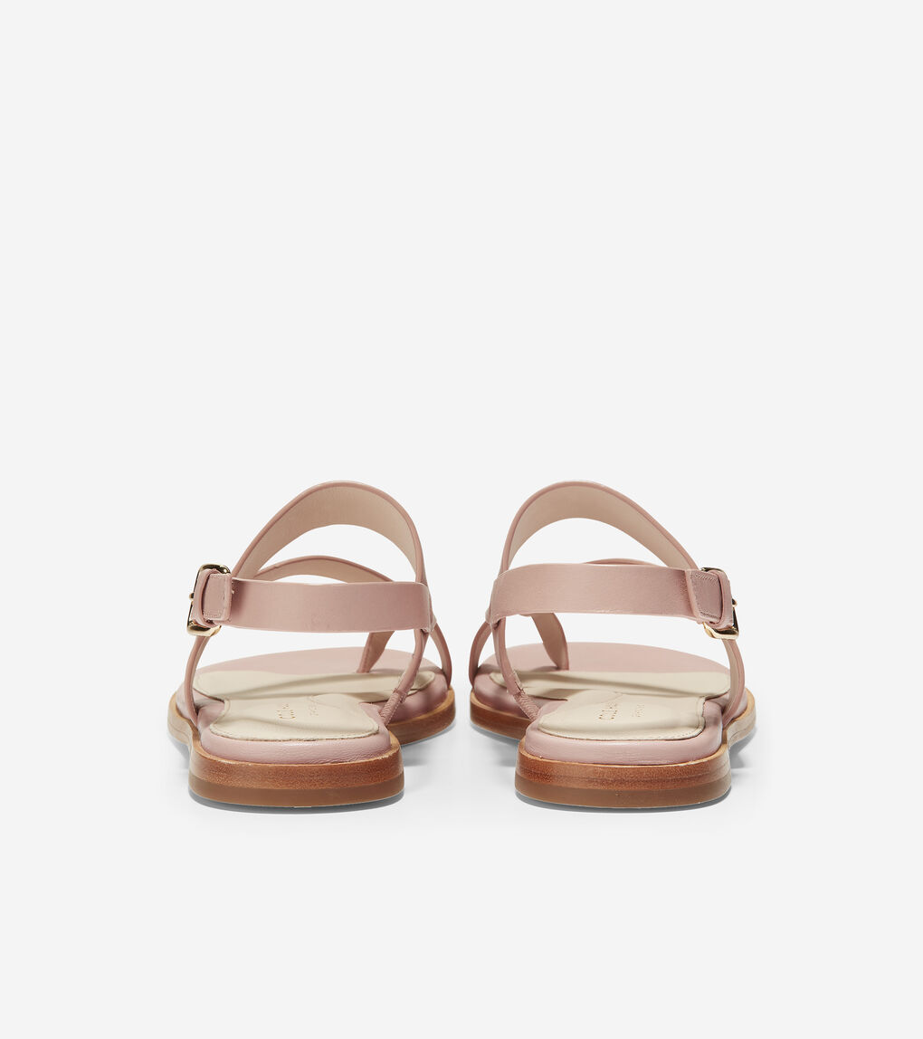 Women's Anica Thong Sandal in Misty Rose Leather | Cole Haan