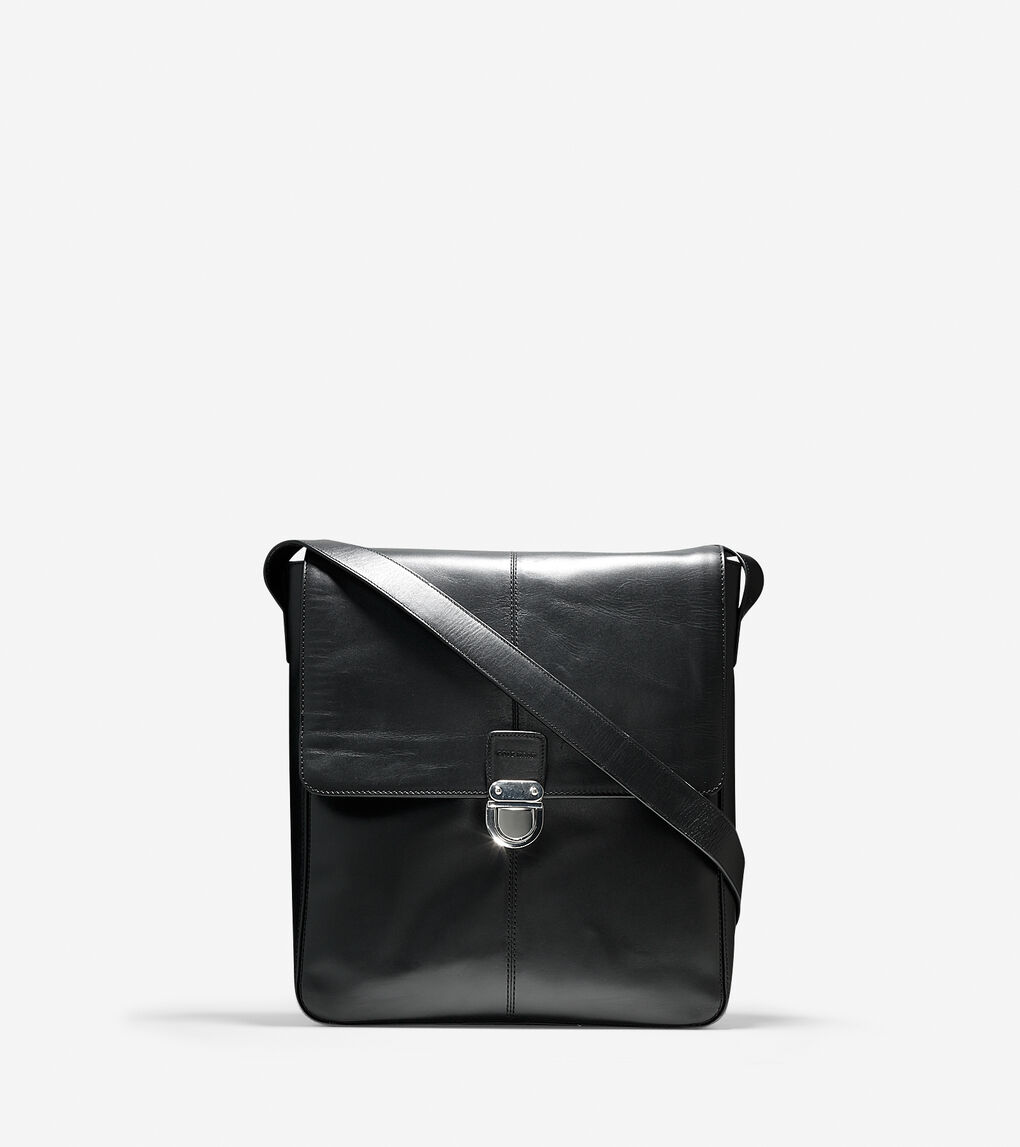 Smooth Collection Reporter Bag in Black | Cole Haan