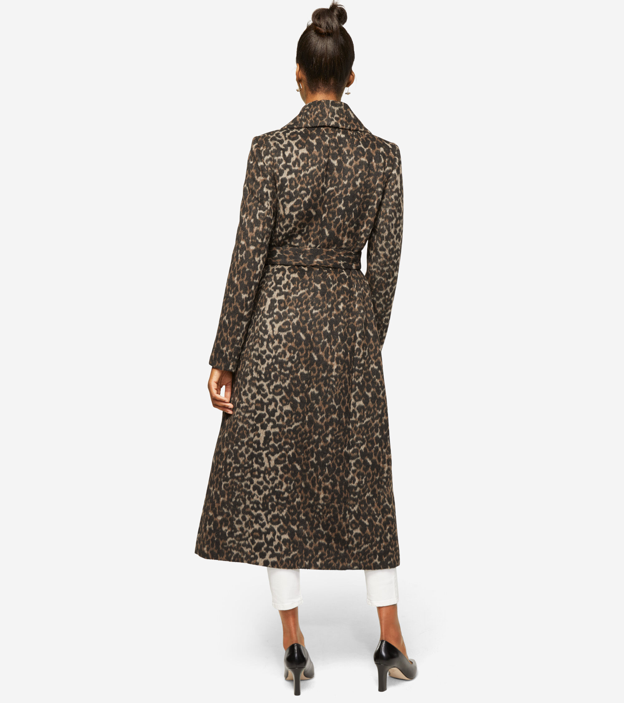 cole haan slick wool wrap coat