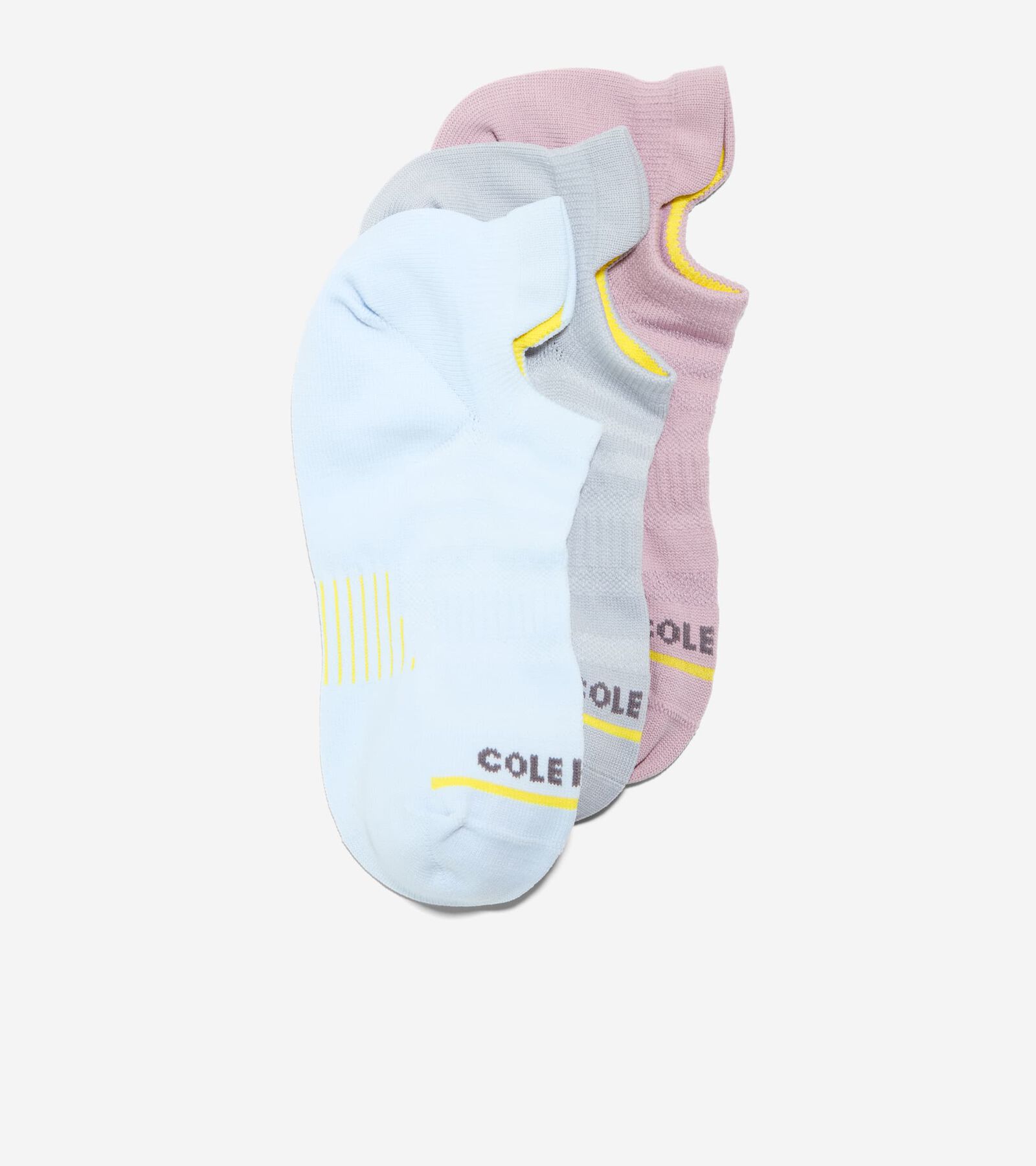 Shop Cole Haan Women's Zerøgrand 3-pair Liner Socks In Heather Gray-assorted