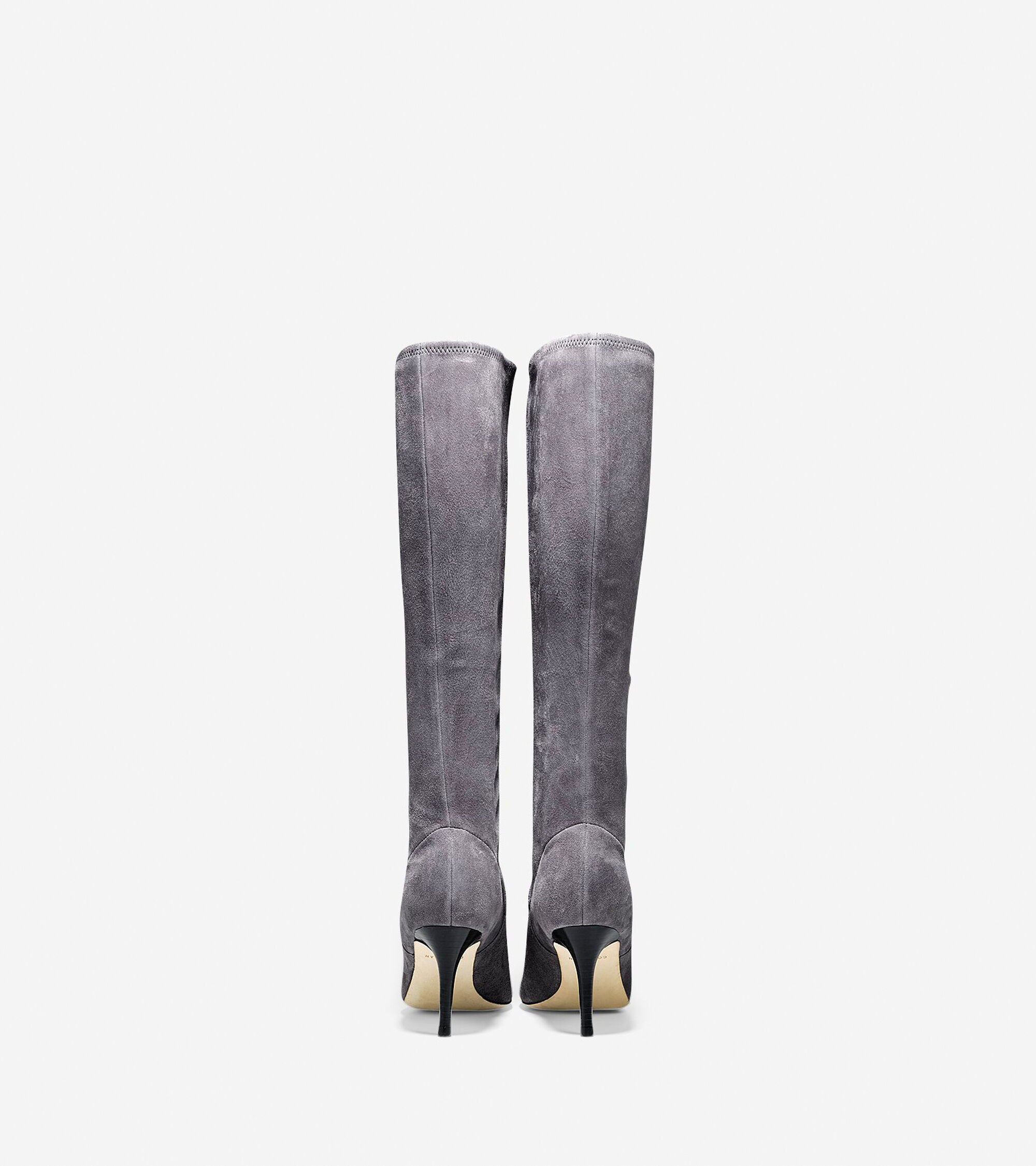 Barnard Boots (75mm) in Stormcloud Suede | Cole Haan
