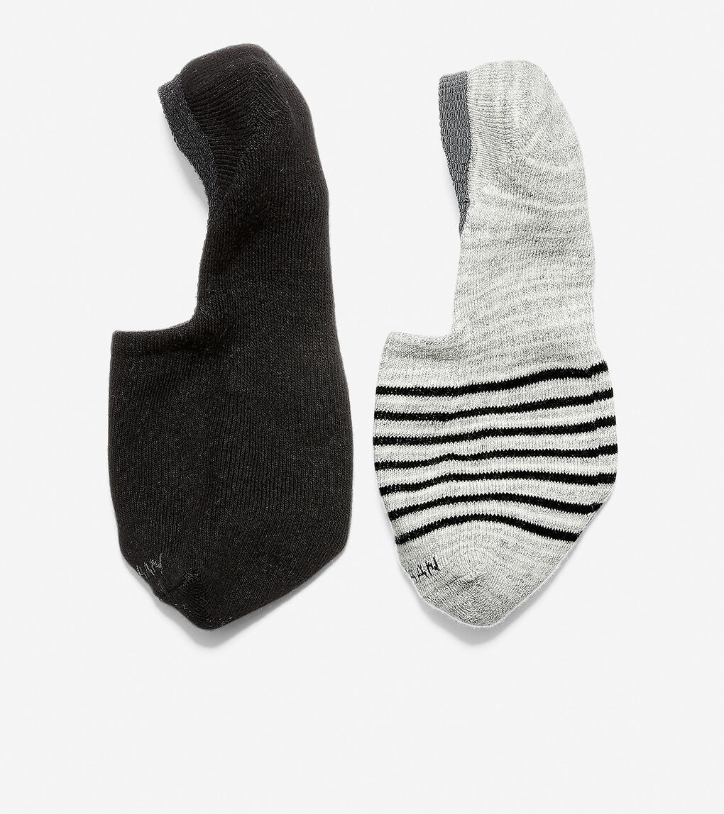 Cotton Twist No-Show Sock Liners - 2 Pack