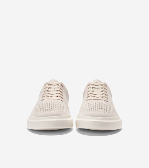 Men's GrandPrø Rally Laser Cut Sneakers in Silver | Cole Haan