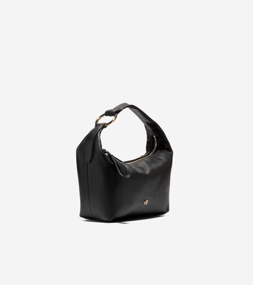 Mini Hobo Bag in Black
