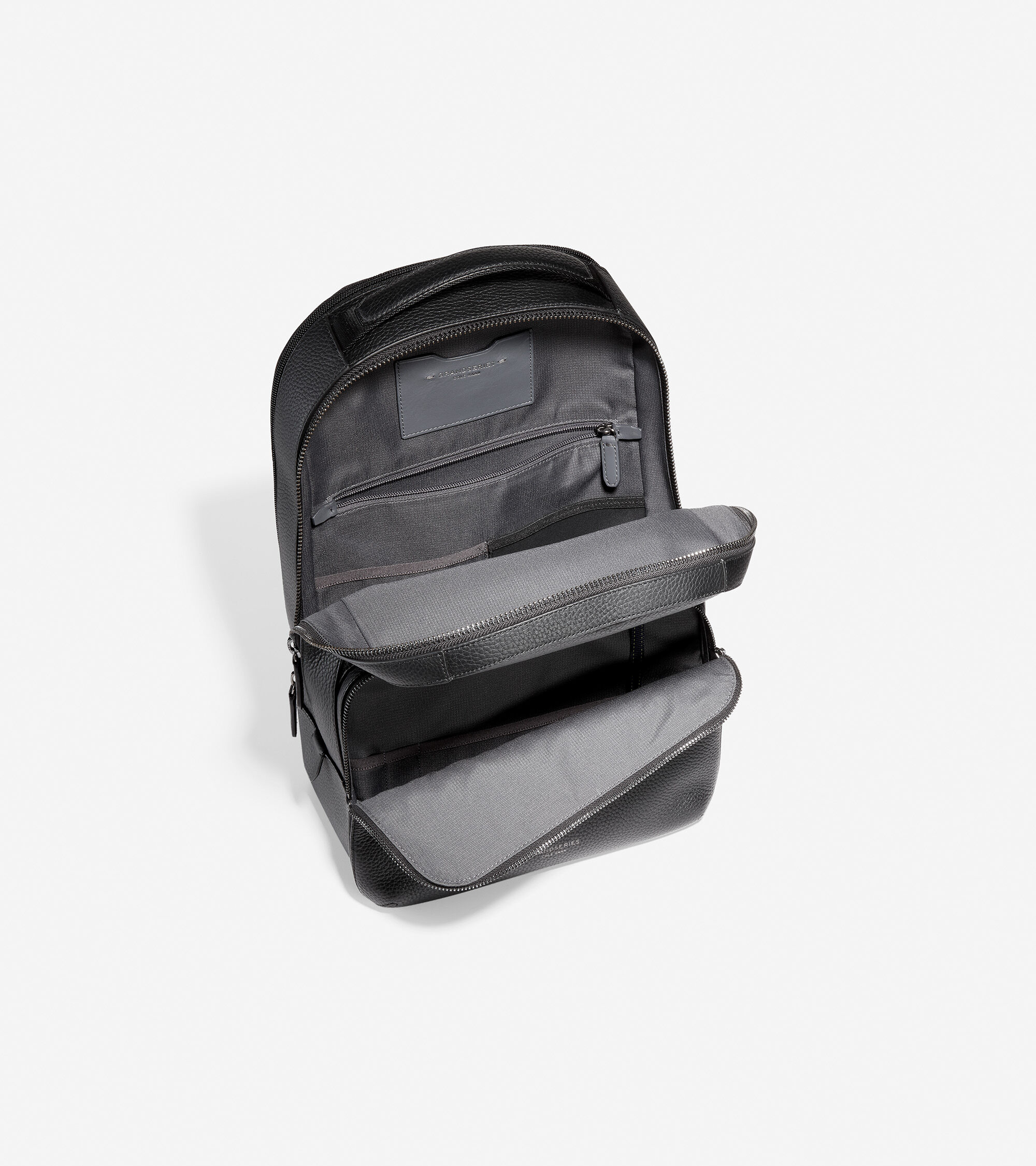 GRANDSERIES Leather Backpack in Black Cole Haan