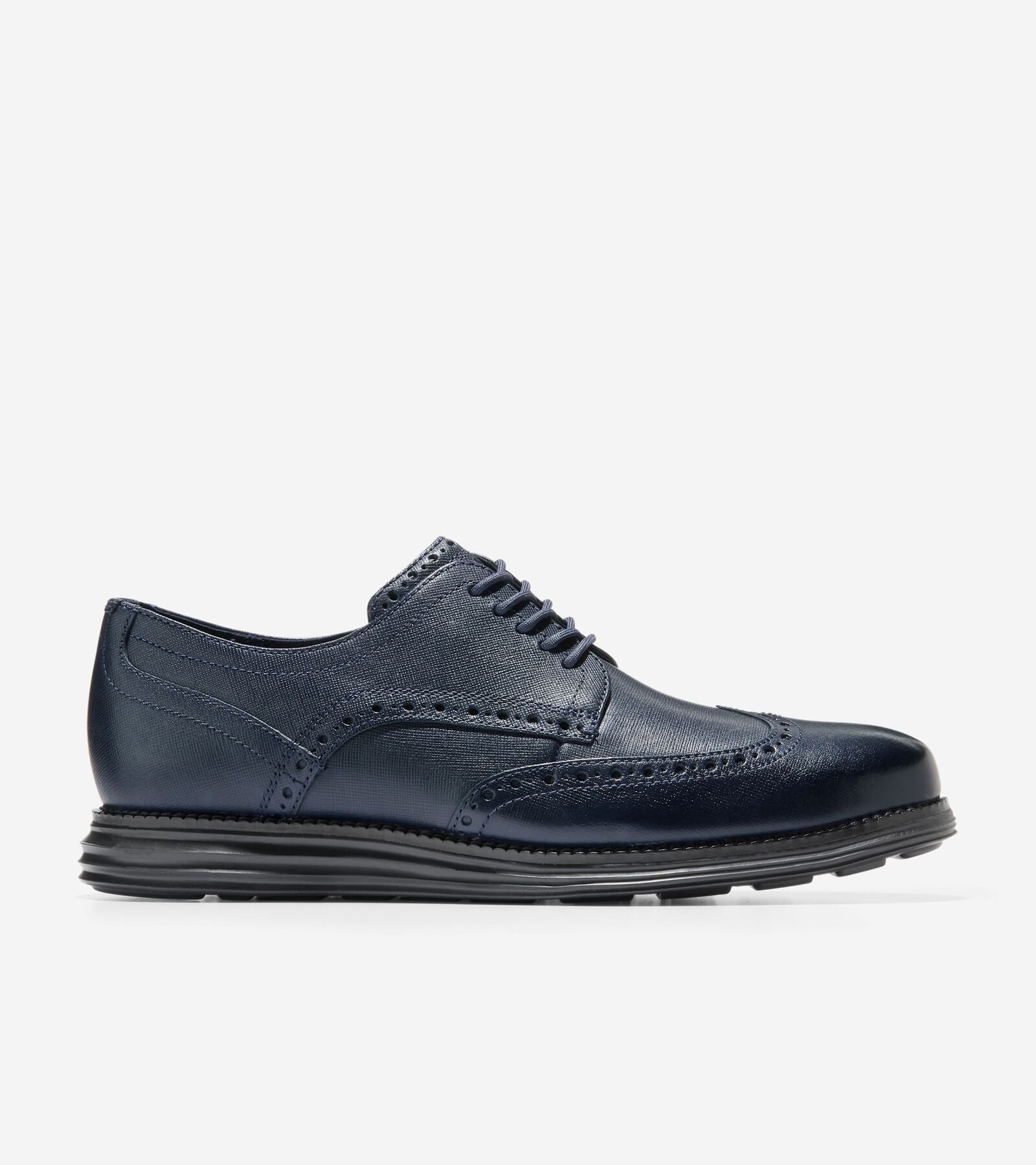 Cole Haan Men's Ãriginalgrand Wingtip Oxford Dress Shoe In Navy Blazer-black