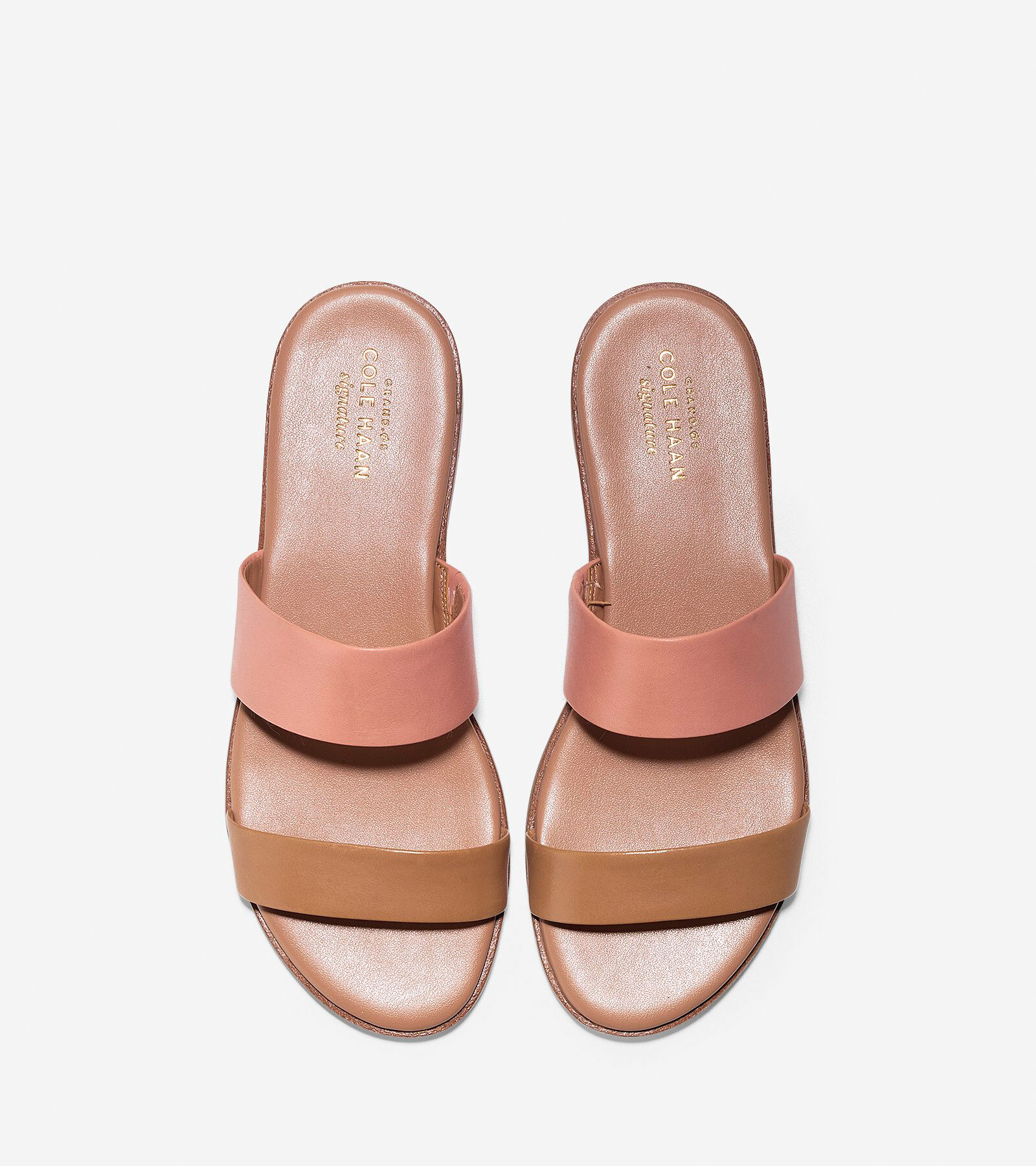 blush kitten heel sandals