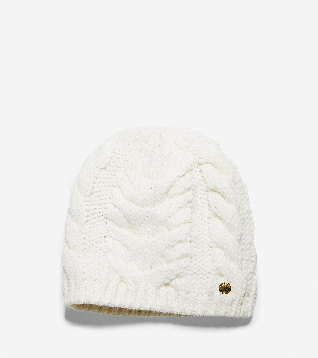 Lofty Cable Elongated Beanie