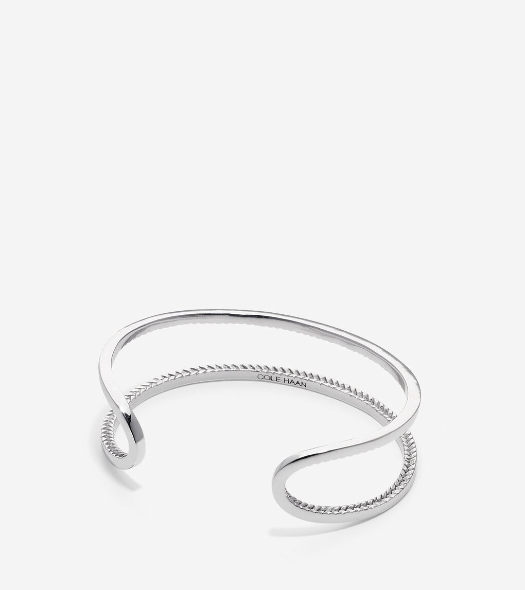 Geometric Open Cuff Bracelet