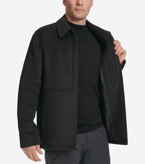 Men's Zip-Front Blouson Jacket