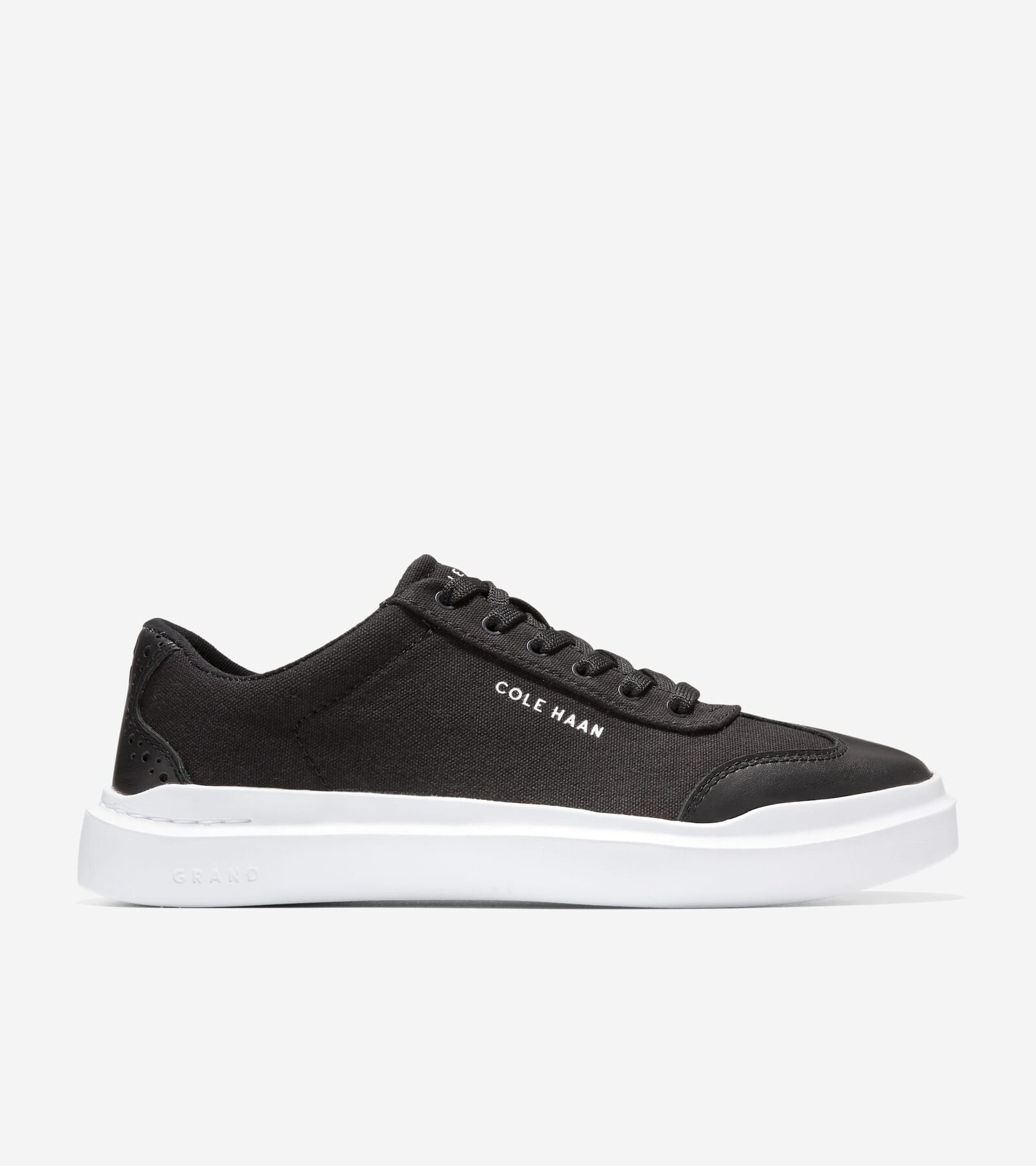 Cole Haan Women's Grandprø Rally Canvas T-toe In Black-optic White