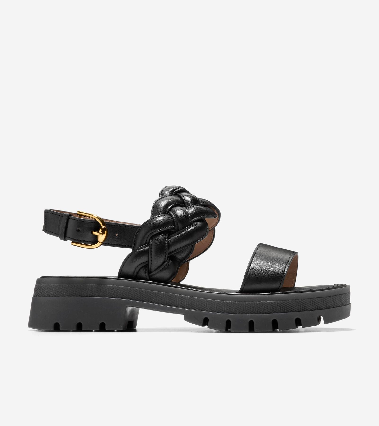 Cole Haan Cressida Lug Sandal In Black
