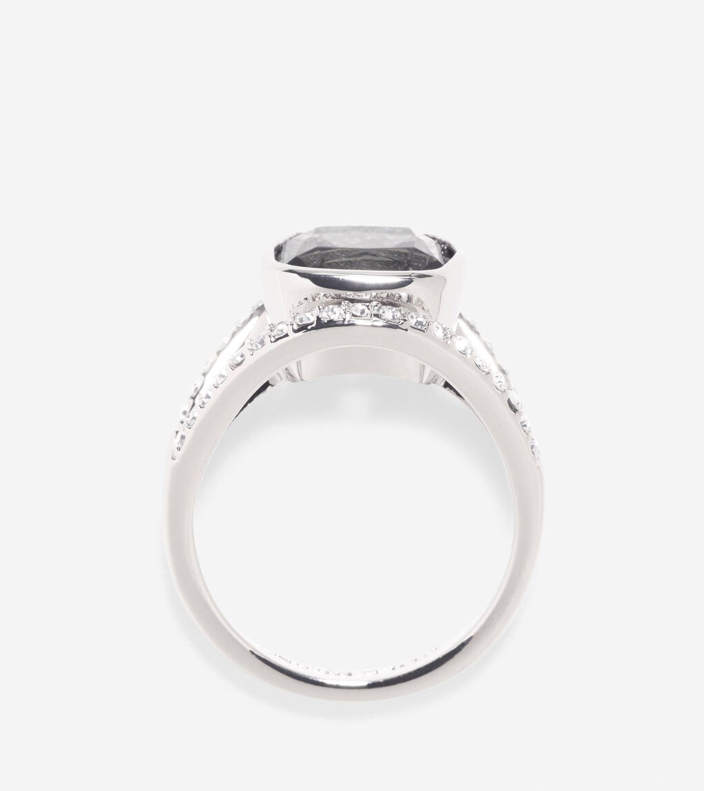 Cocktail Hour Center Square Stone Pave Bar Ring