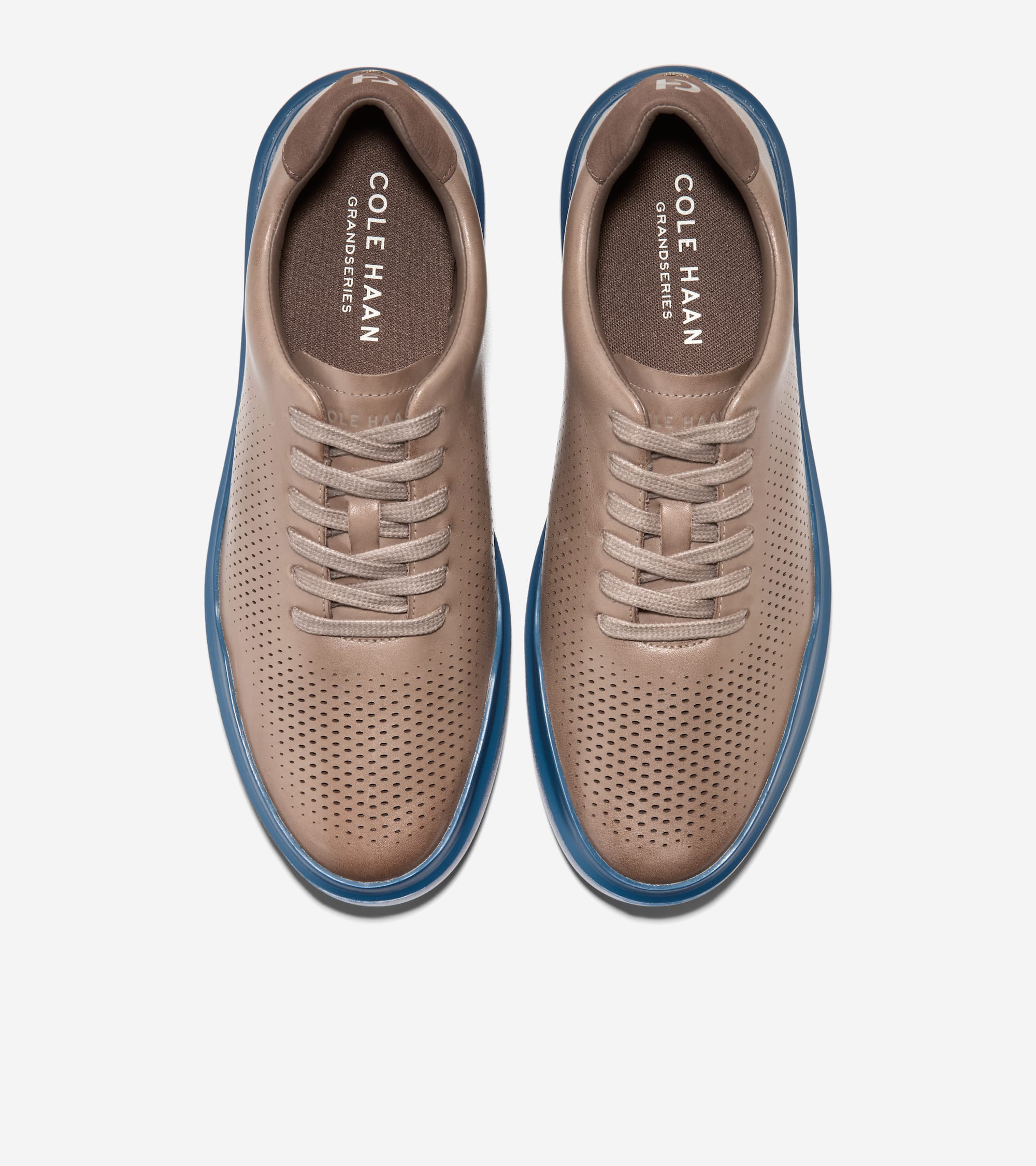 Men's GrandPrø Rally Laser Cut Sneakers in Blue | Cole Haan