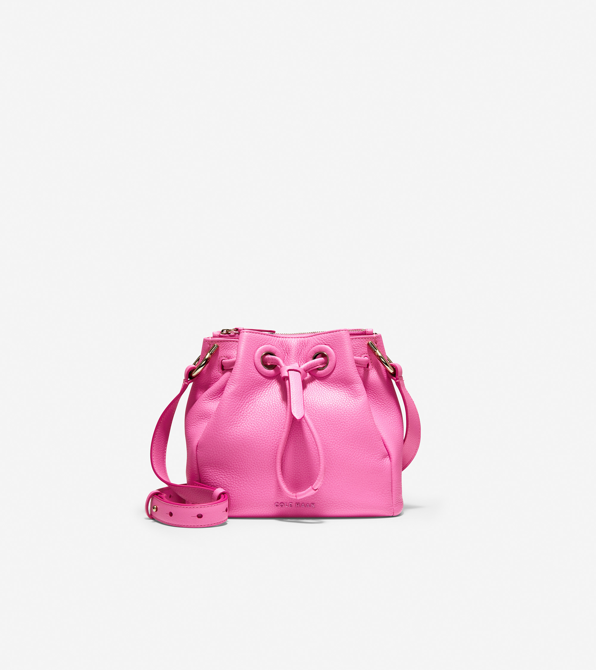 Grand Ambition Mini Drawstring Bag in PINK Cole Haan