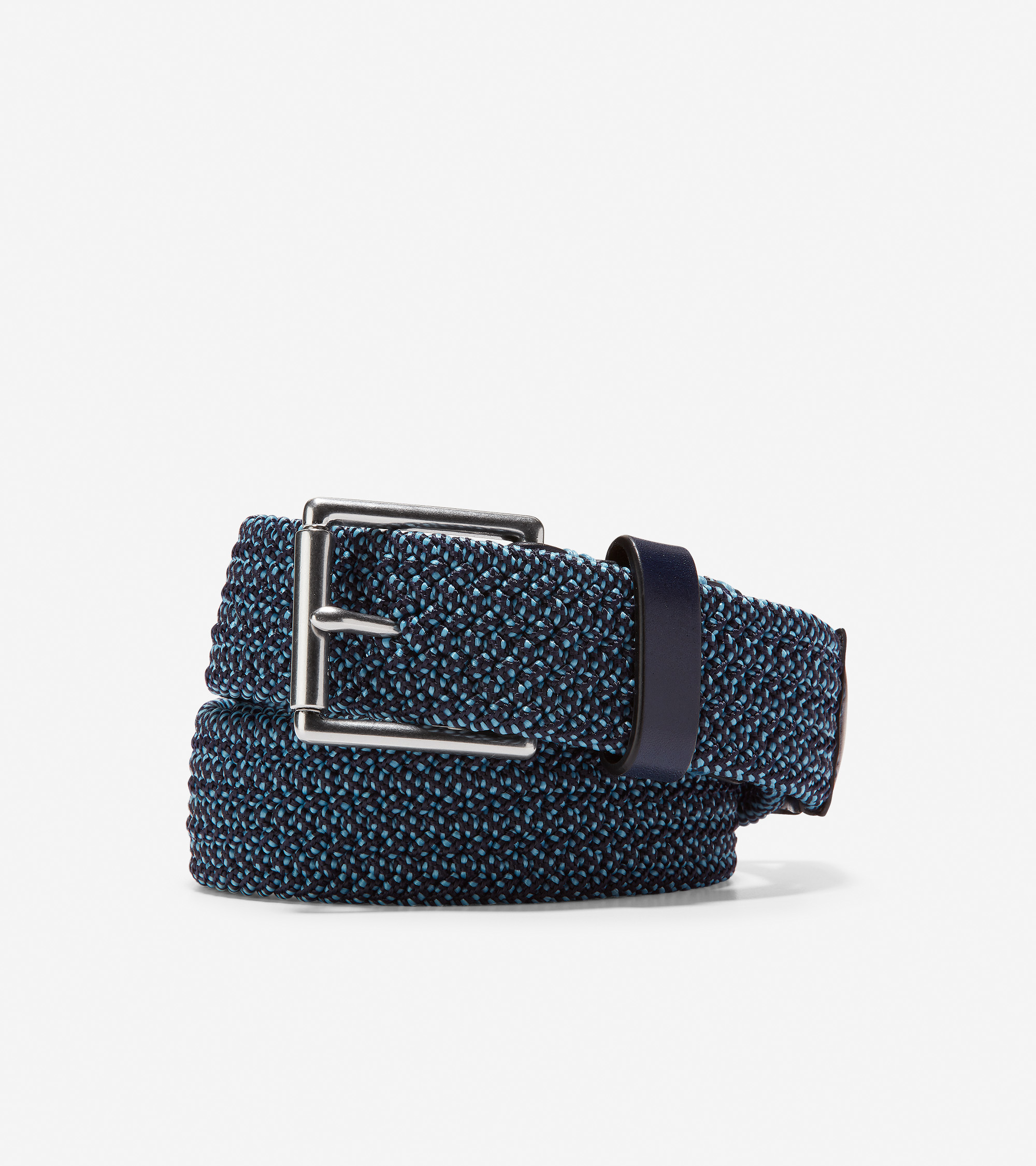 Stretch Weave 32mm Belt in Dark Blue Cole Haan